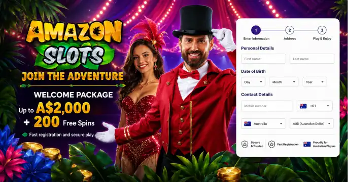 Amazon Slots Casino Login banner